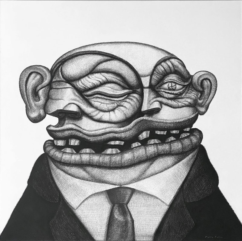 In this intriguing charcoal artwork, a double face portrait of a politician emerges, skillfully distorted and stylized to convey a chilling narrative of propaganda and false flag misinformation. The artist's bold departure from conventional representation gives rise to a haunting visual language that exposes the unsettling nature of power manipulation.

The composition immediately strikes the viewer with its dissonance and unconventional form. The faces of the politician, grotesquely contorted and twisted, challenge traditional notions of beauty and harmony. The deliberate distortion serves as a metaphor for the twisted reality created through propaganda, aiming to disorient and confuse those under its influence.


ChatGPT
#Propaganda #utilizes #manipulative #techniques #to #shape #perceptions #and #influence #opinions. #It #often #serves #political #or #ideological #agendas, #employing #misinformation #and #emotional #appeals. #Through #media #channels #and #rhetorical #strategies, #it #seeks #to #control #narratives #and #mobilize #populations. #Vigilance #against #its #effects #is #essential #for #maintaining #democratic #discourse.